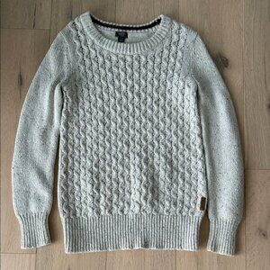 Roots Women's Cable Knit Speckled Sweater - Cream - Womens XS